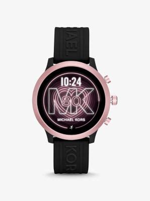 michael kors access gen 4 mkgo pink-tone and silicone smartwatch|Michael Kors .